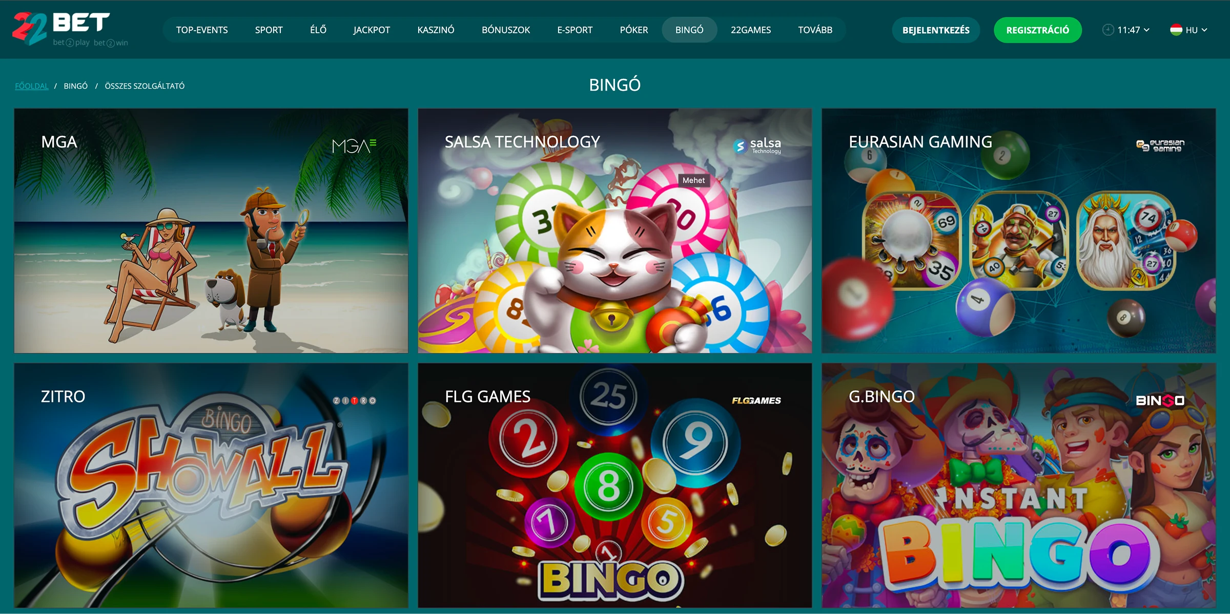 22Bet kaszinó 22Bet kaszinó